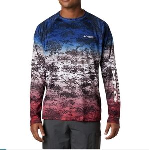 COLUMBIA PFG MENS LONG SLEEVE TEE WITH OMNI SHADE